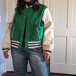 The Great Varsity Field Green jacket